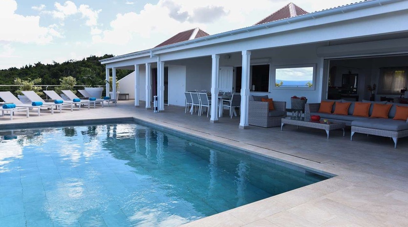 Villa Pool at WV ACR, Vitet, St. Barthelemy