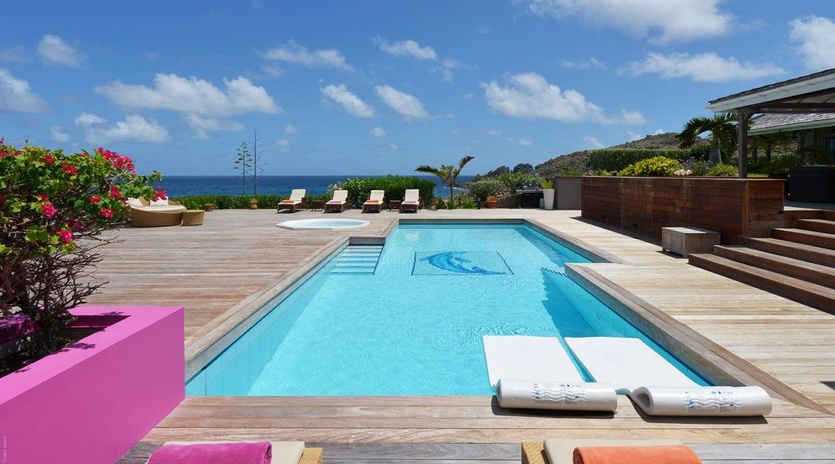 Villa Pool at WV SUN, Petit Cul de Sac, St. Barthelemy
