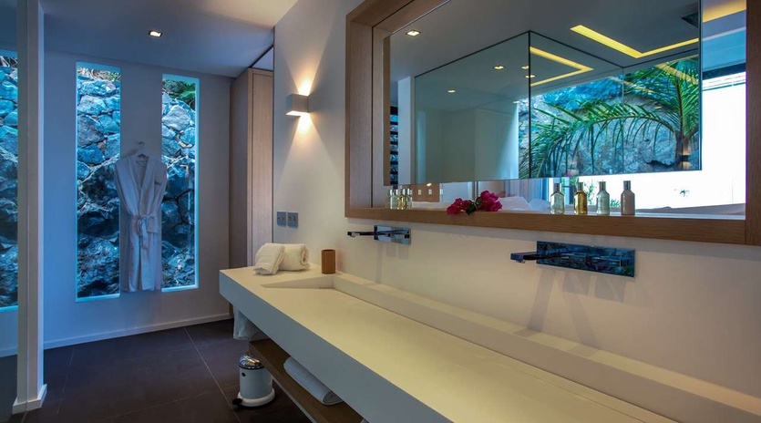 Bathroom at WV WAY, Colombier, St. Barthelemy