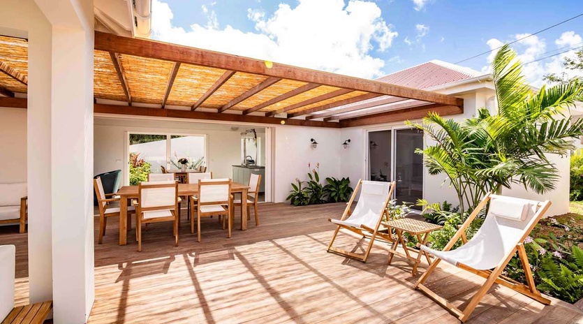 Deck at WV APE, St. Jean, St. Barthelemy