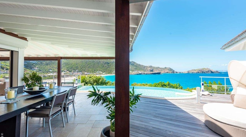 Deck at WV TCK, Flamands Beach, St. Barthelemy