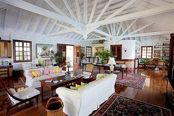 Living Room at DR VILLA, Gustavia, St. Barthelemy
