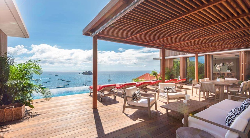 Deck at WV BCA, Corossol, St. Barthelemy