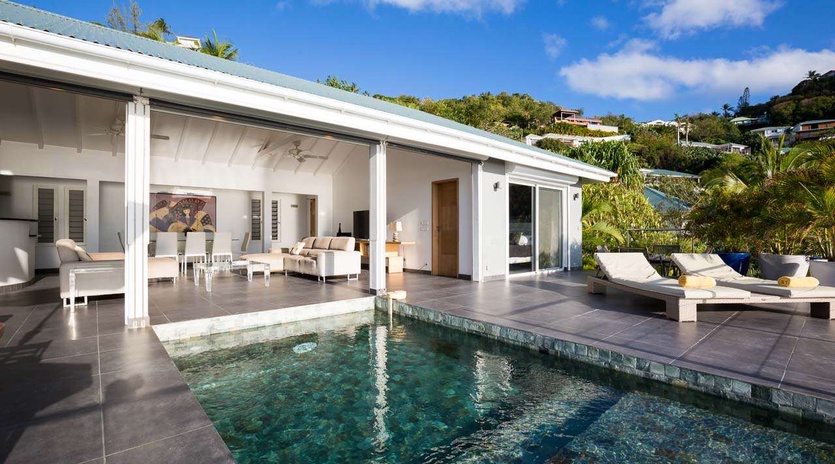 Villa Pool at WV AUS, Pointe Milou, St. Barthelemy