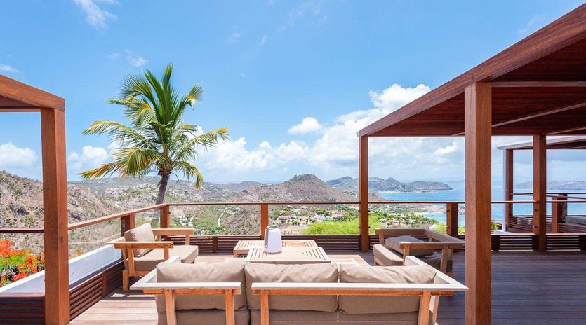 Deck at WV JAB, Petite Saline, St. Barthelemy