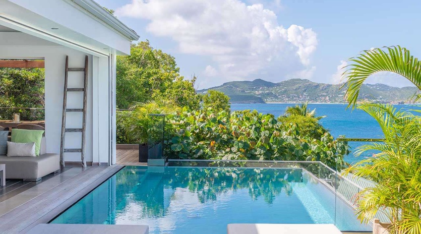 Villa Pool at WV UPS, Pointe Milou, St. Barthelemy