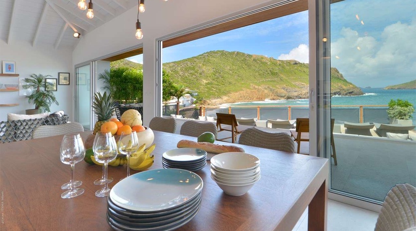 Dining Room at WV ABR, Anse des Cayes, St. Barthelemy
