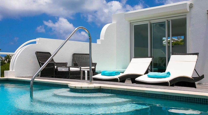 Villa Pool at PIE BDV, Beachfront/Cupecoy, St. Martin