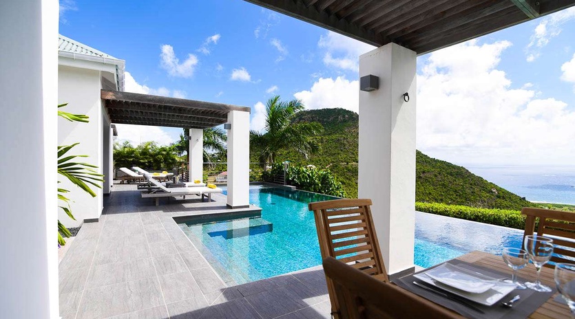 Terrace at WV VLY, Vitet, St. Barthelemy
