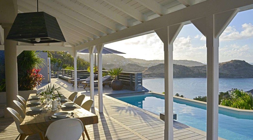 Terrace at WV LAR, Petit Cul de Sac, St. Barthelemy