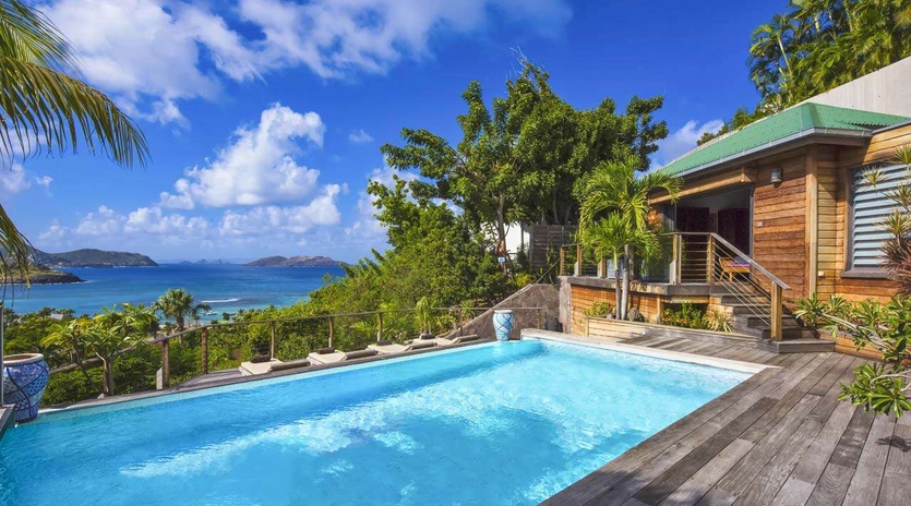 Villa Pool at WV EKA, Camaruche, St. Barthelemy