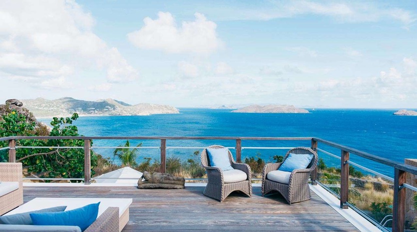 Deck at WV MRI, Camaruche, St. Barthelemy