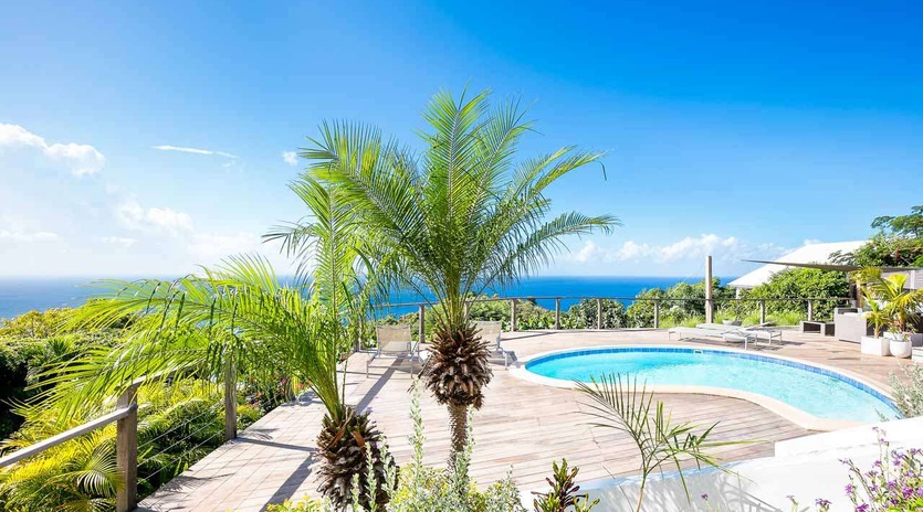 Patio at WV TAN, Colombier, St. Barthelemy