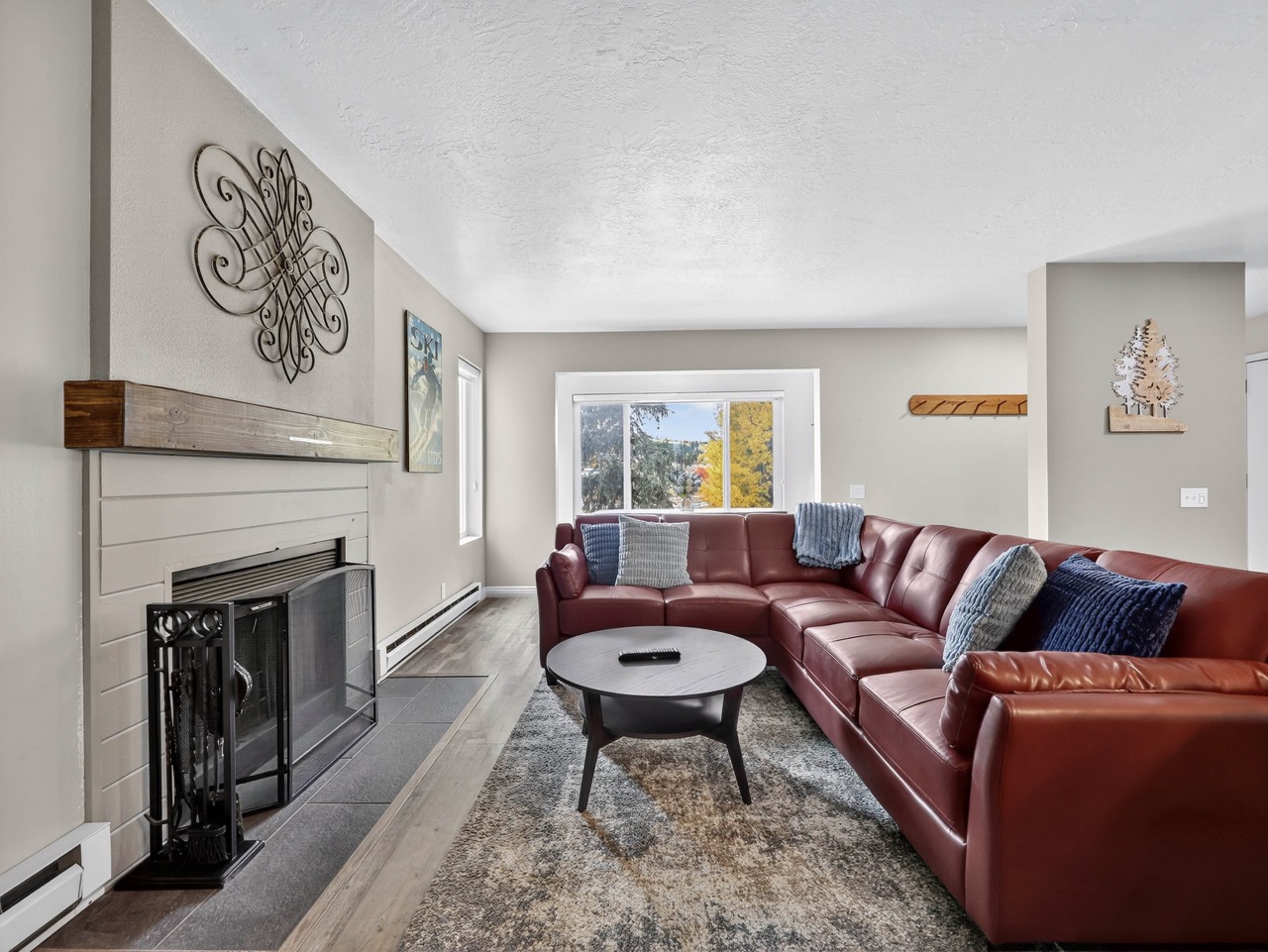 Comfortable living space with updated furniture