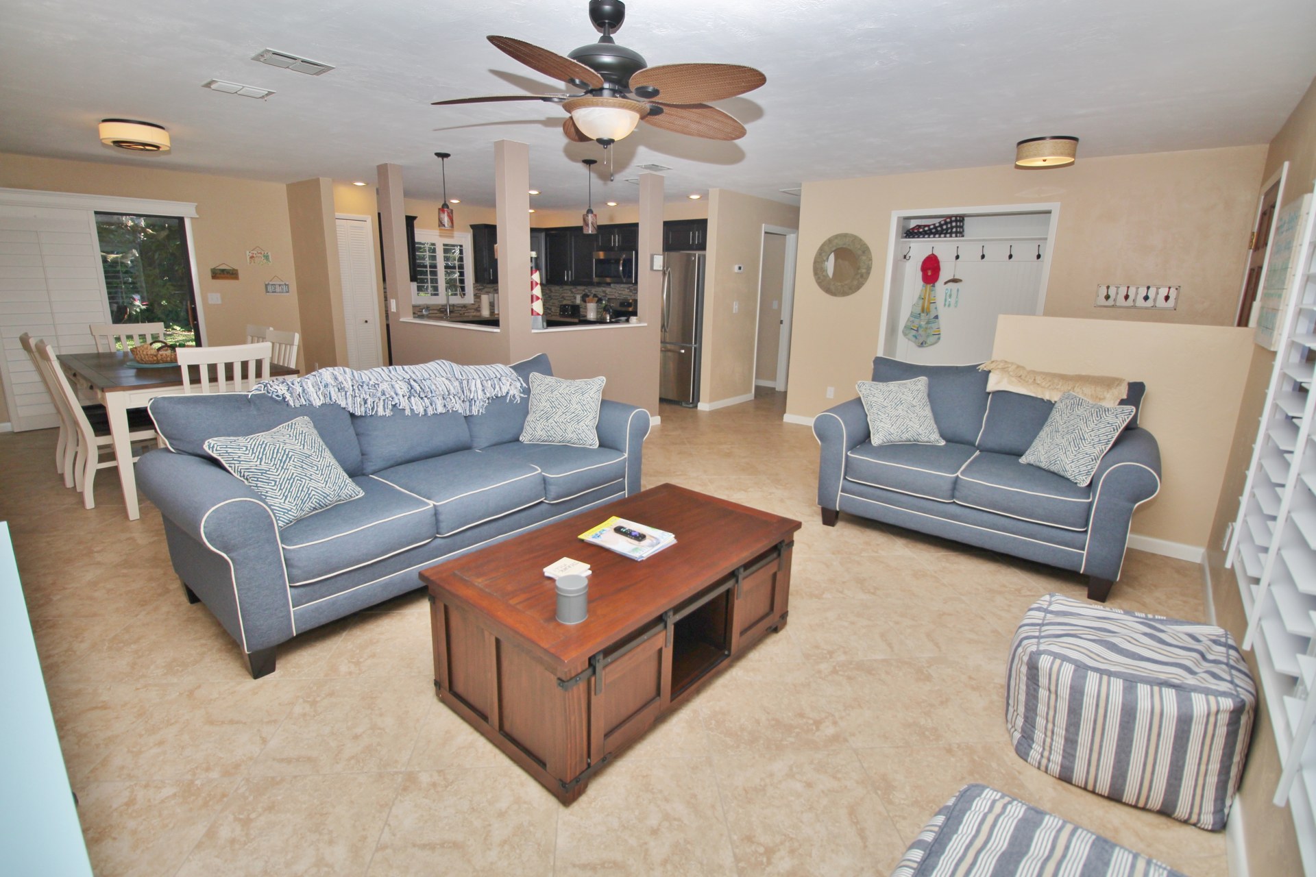 The Living Room with Plenty of Seating
