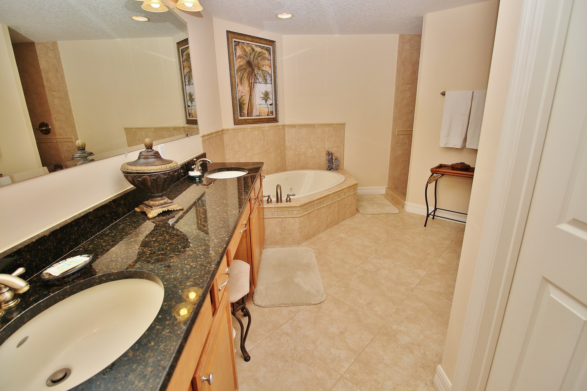 Double Sinks in Bathroom