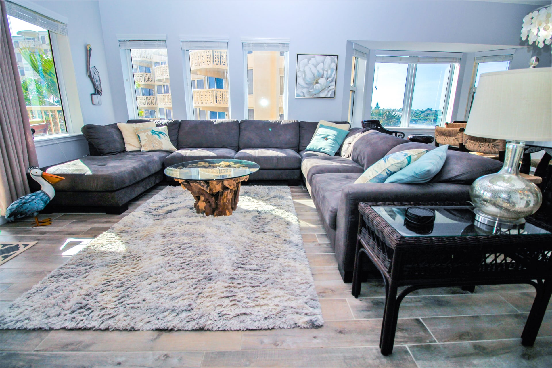 The Living Room with Large Sectional