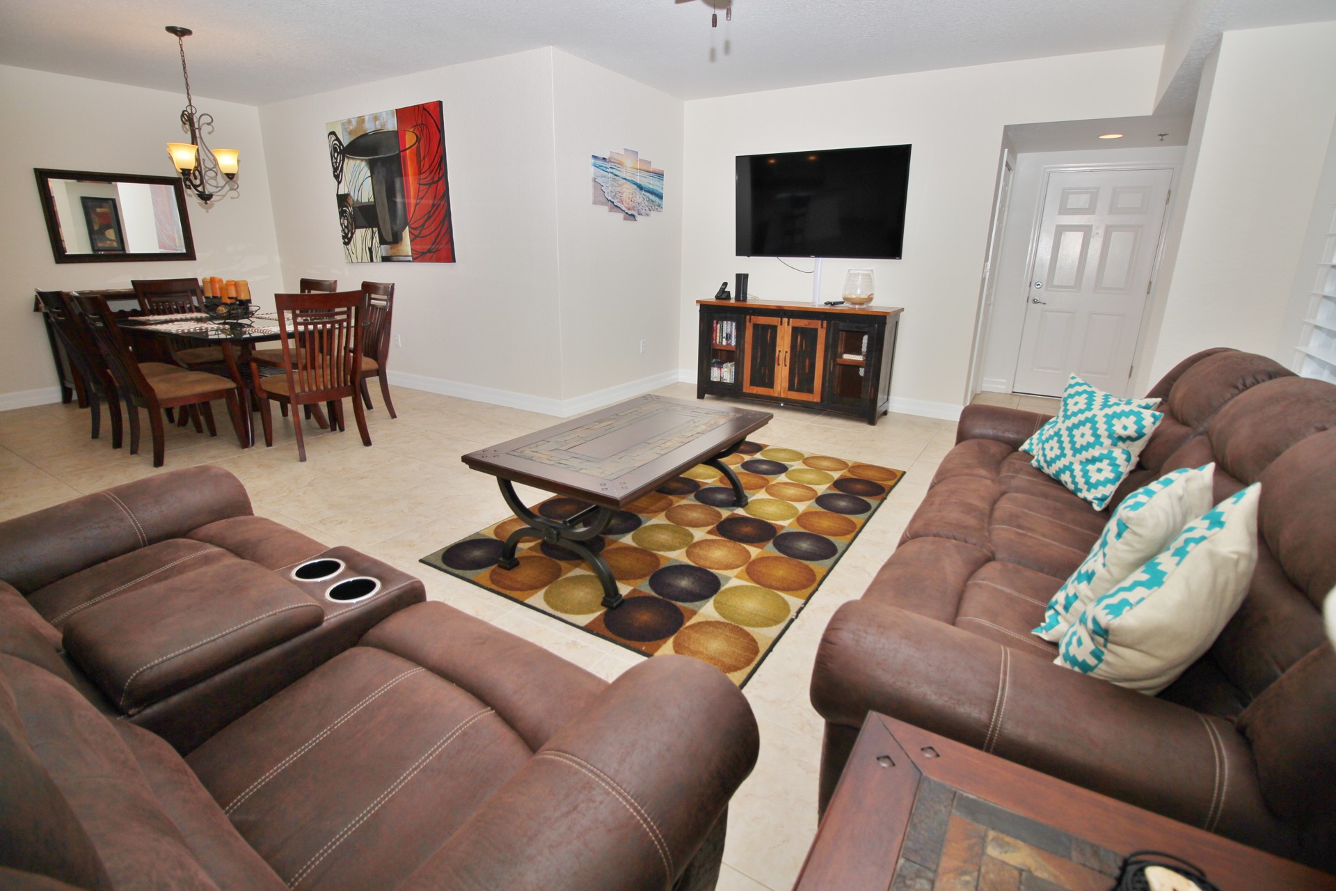 Living room with TV