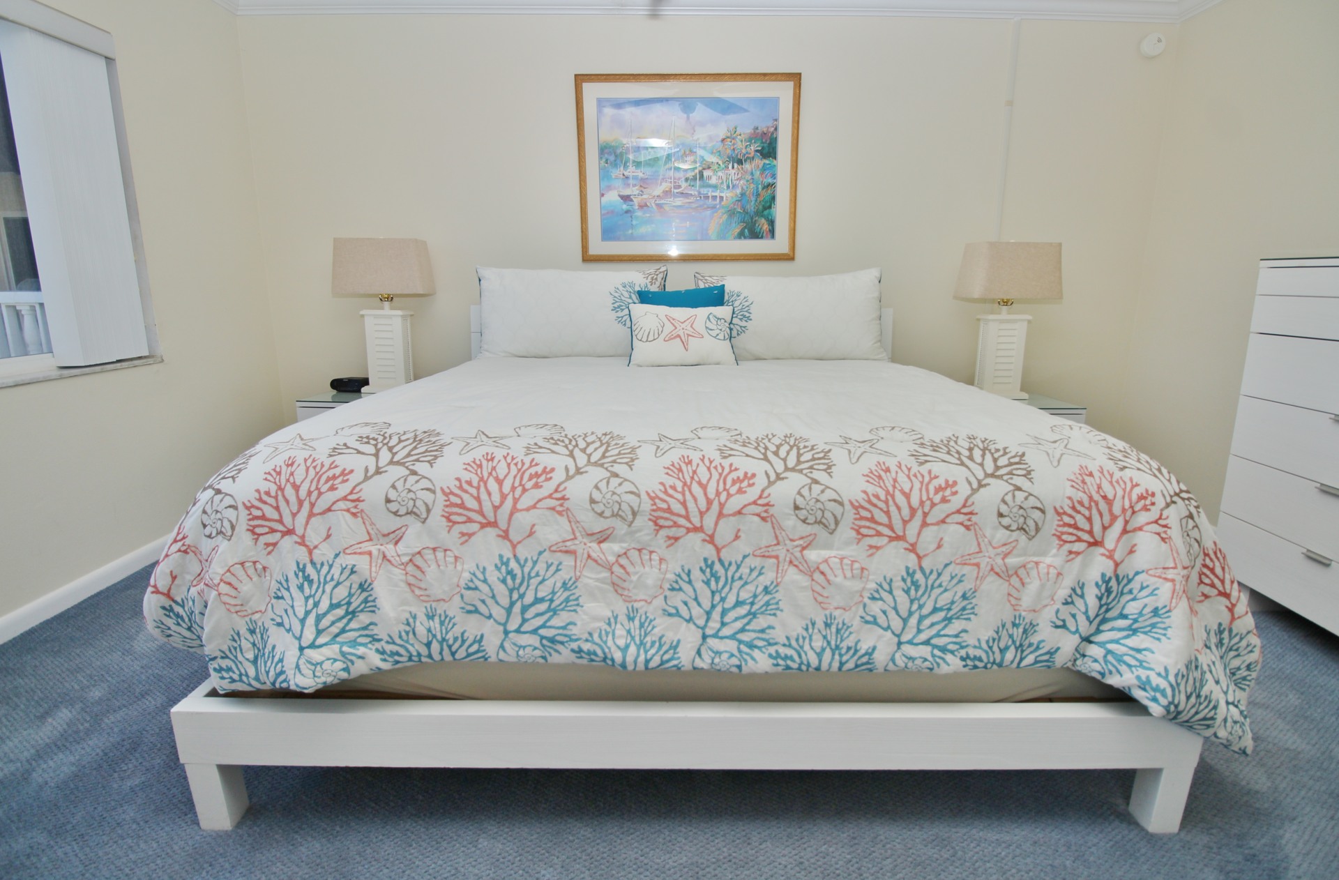 Large king bed