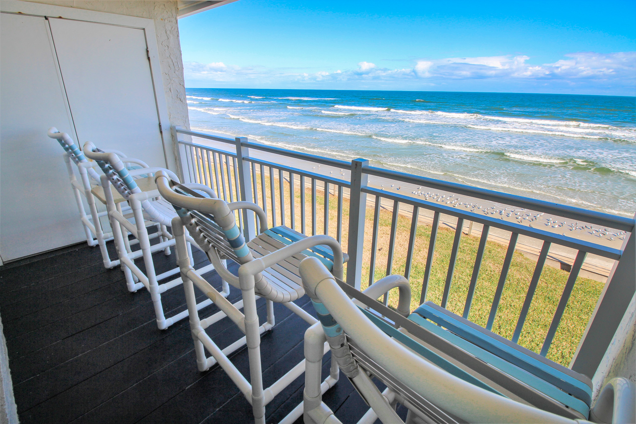 Oceanfront balcony