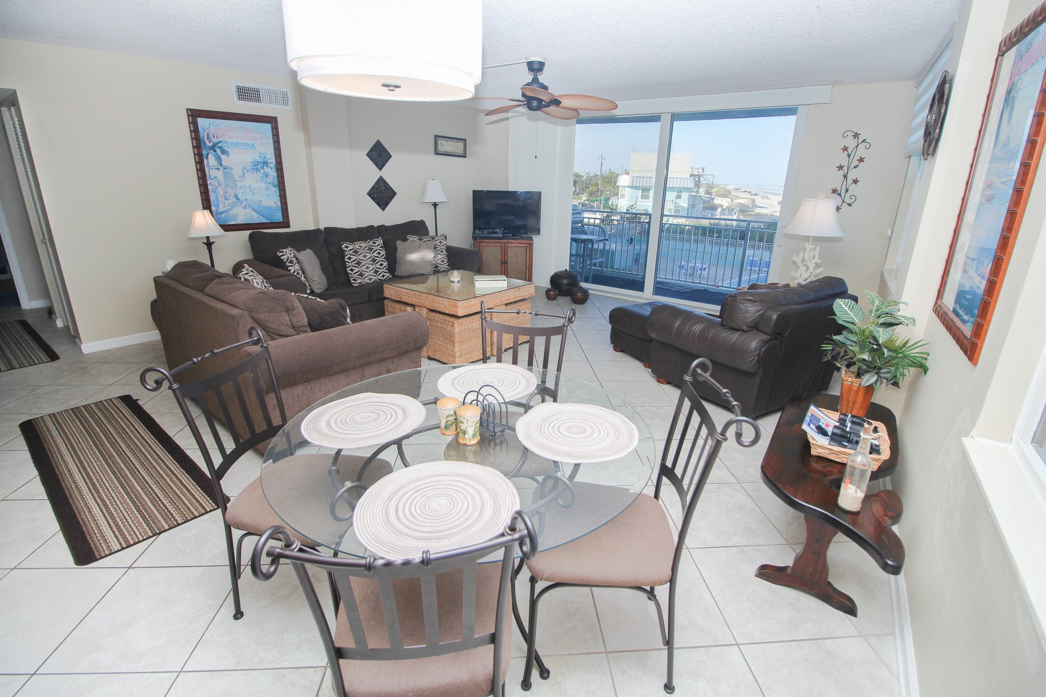 Open dining area