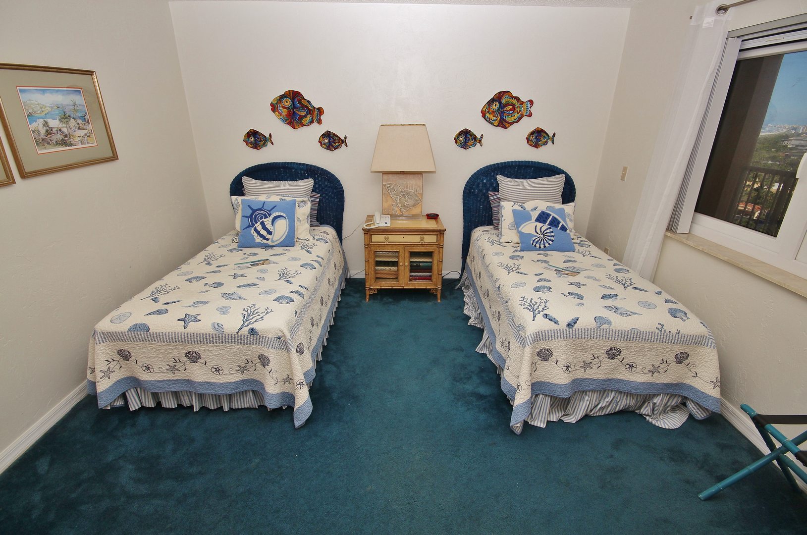 Two Twin Beds in Second Bedroom