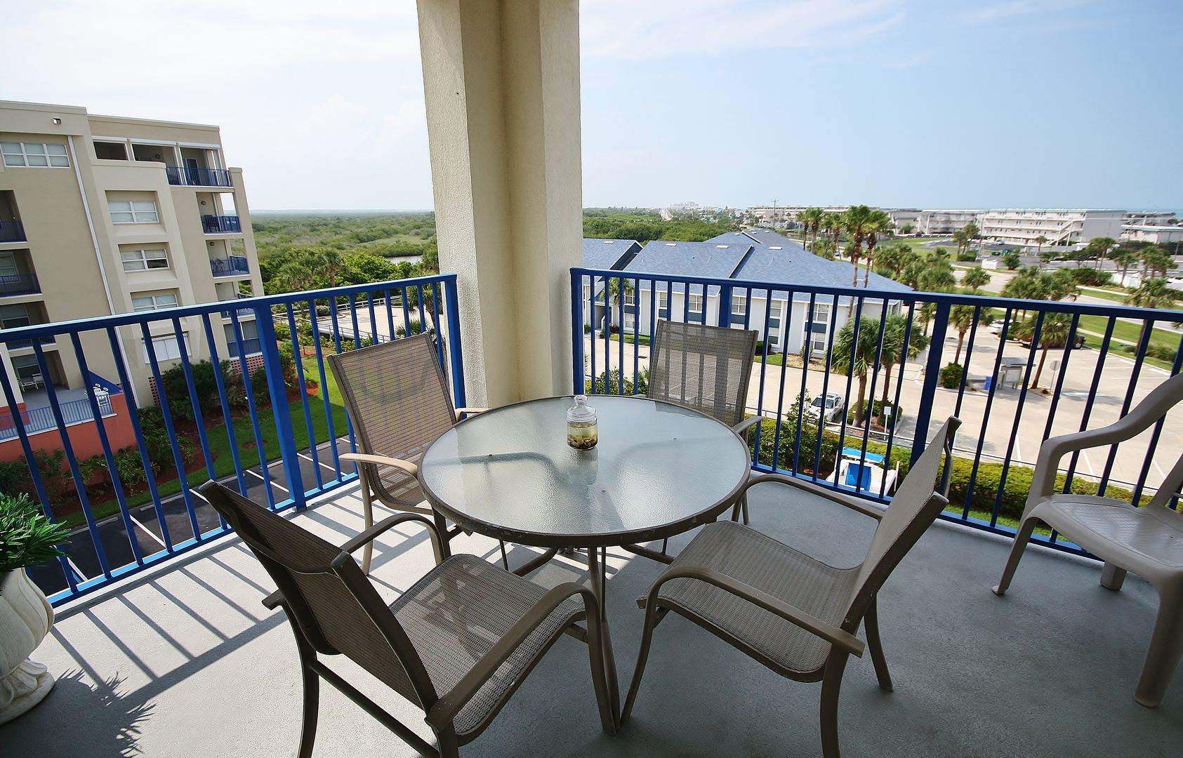 Dine on this balcony with a great view