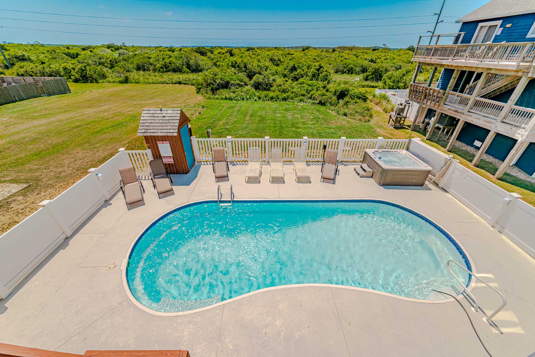 Top Level Deck View of Pool