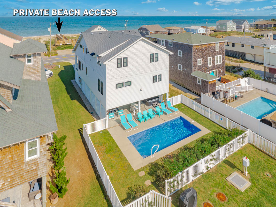Stunning beachfront property with private pool and direct beach access, perfect for coastal getaways.