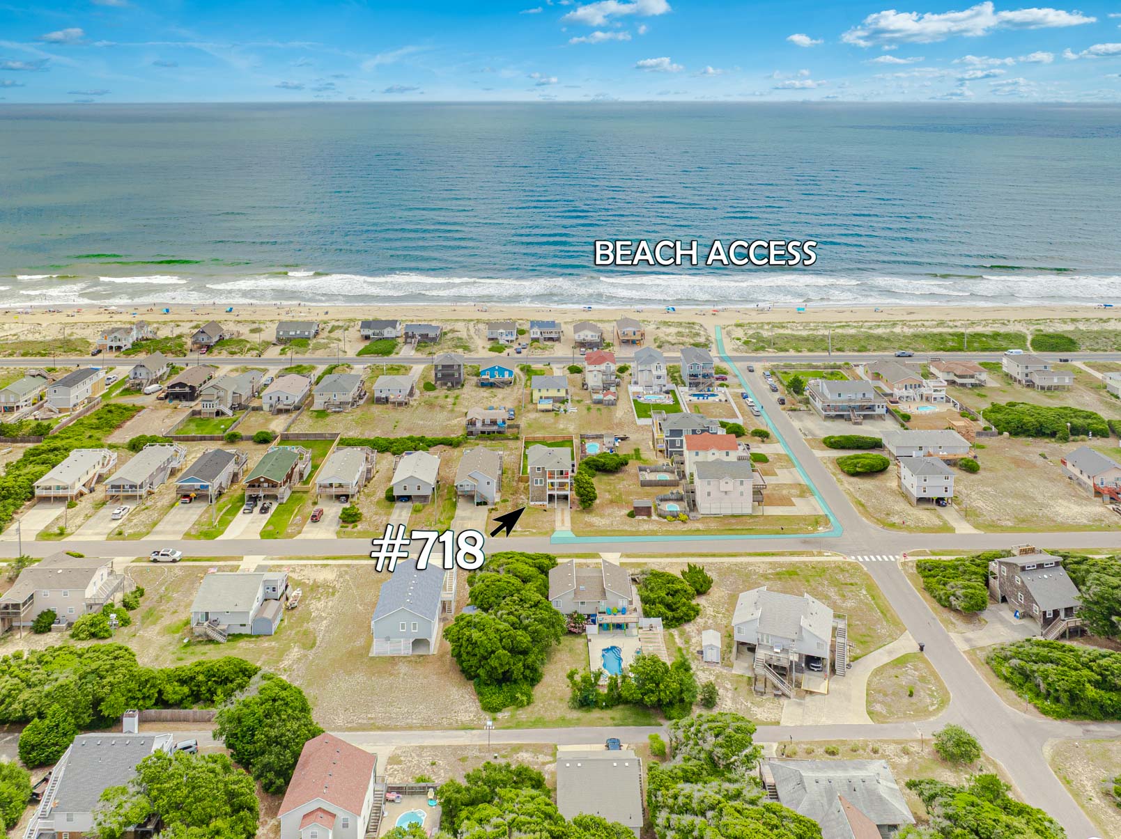 Aerial of 718 | Spirit Of Kitty Hawk & Beach Access