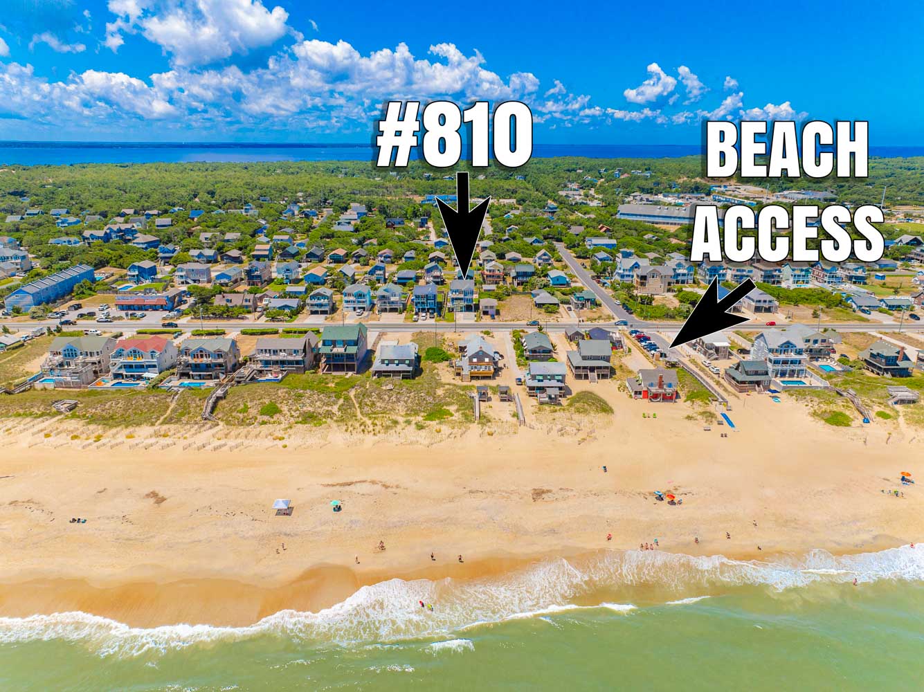 Aerial View of Beach Access