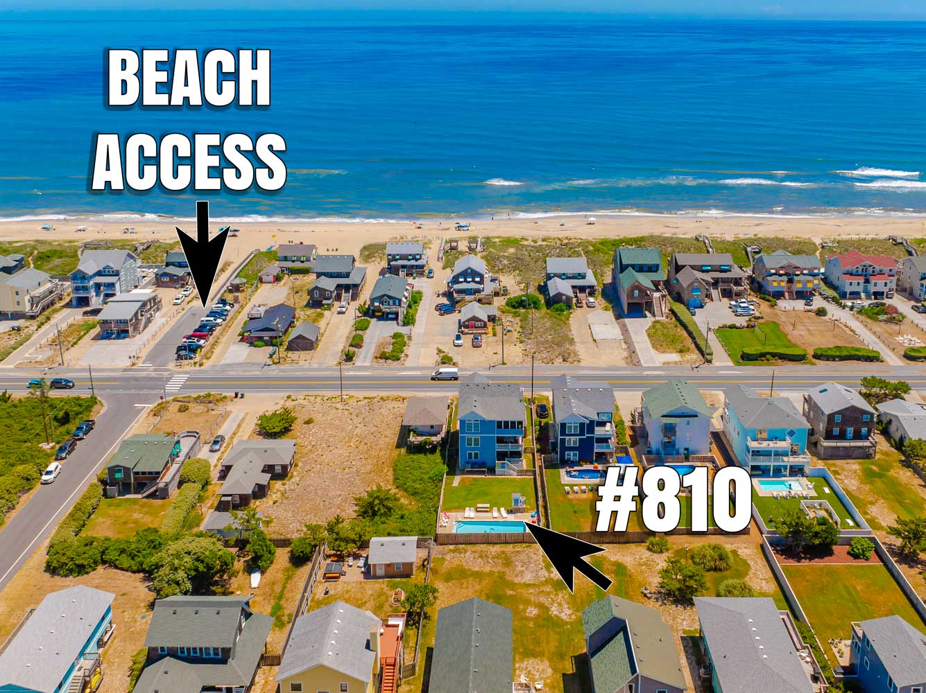 Aerial View of Beach Access