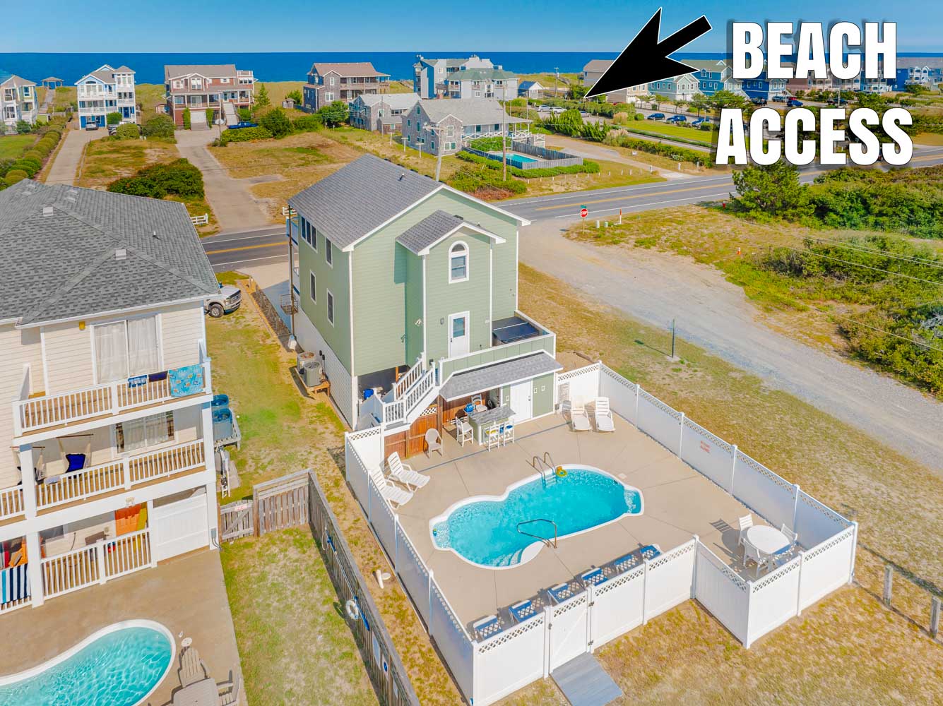 Aerial View of 035 | Nick O' Time & Beach Access
