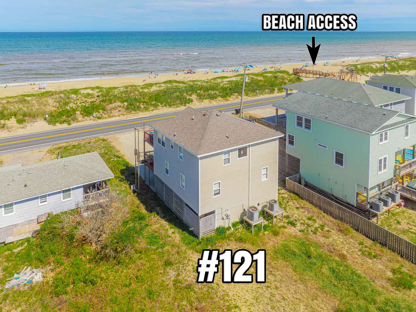 Aerial of 121 | Mcgee's Sea Dream & Beach Access