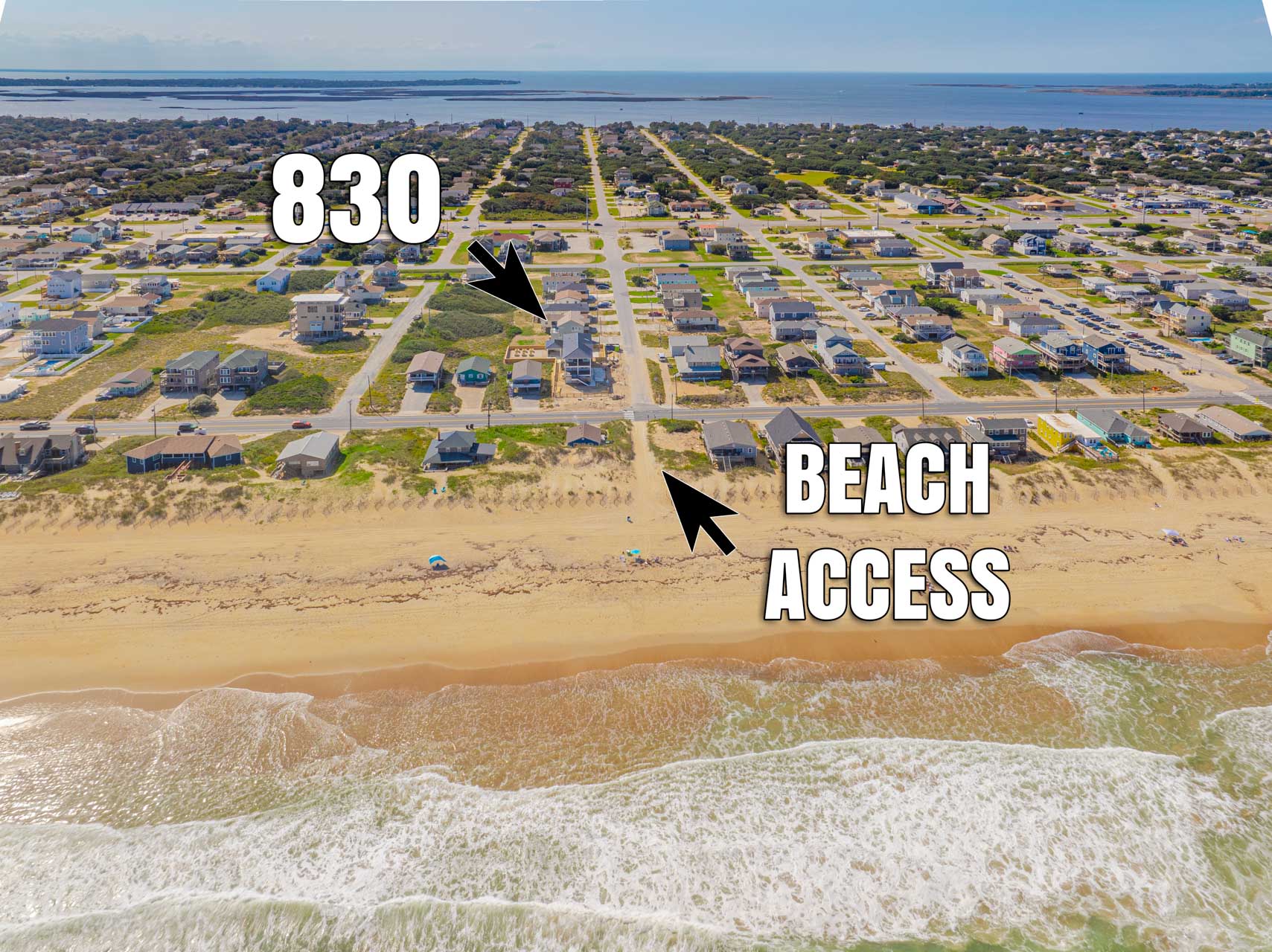 Aerial View of 830 | Keener & Beach Access
