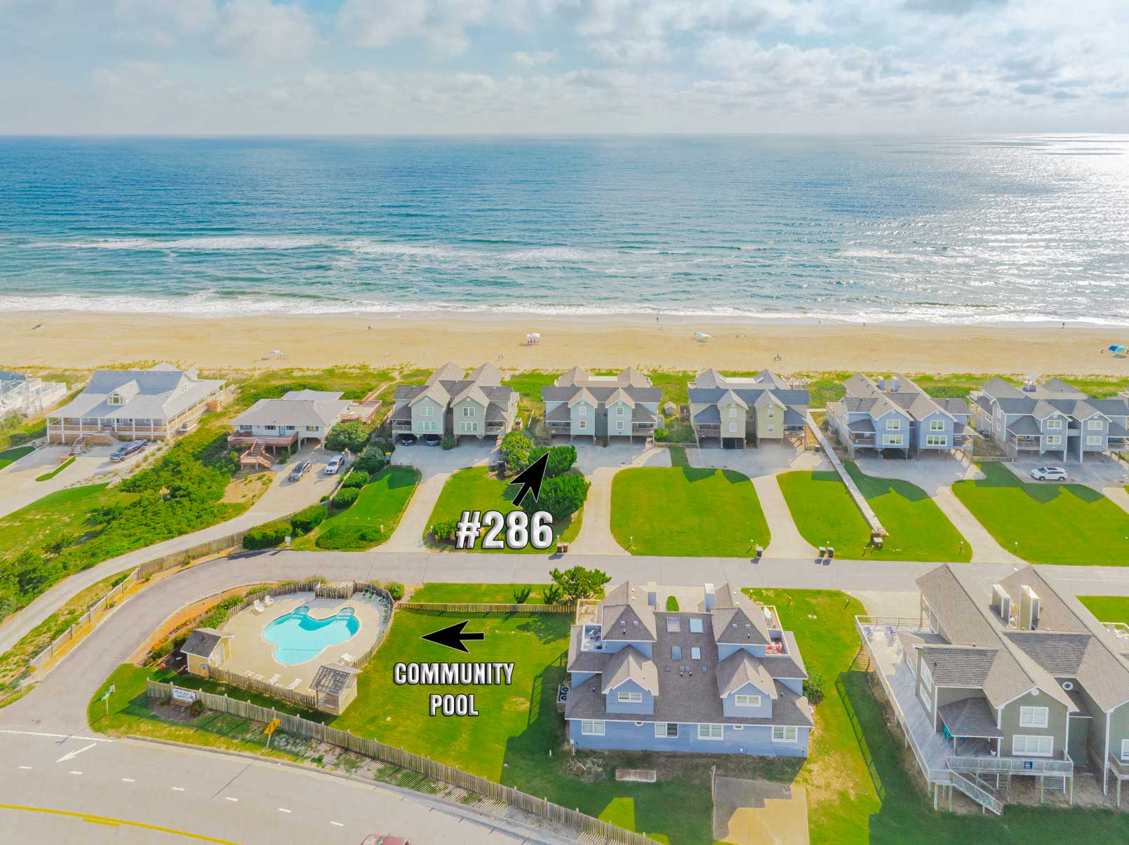 Aerial of 286 | Skipper's Watch & Community Pool
