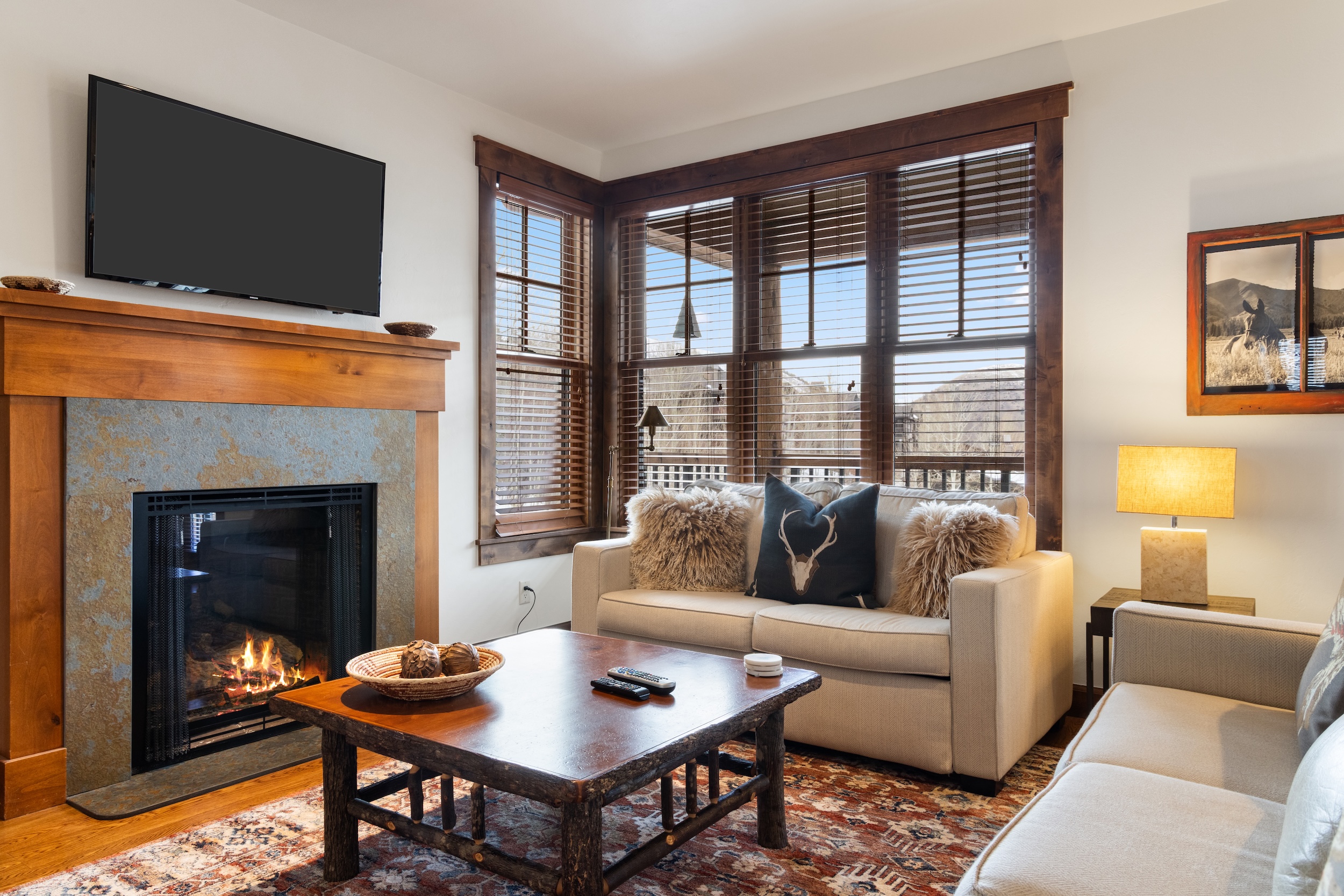 Living Room with Fireplace