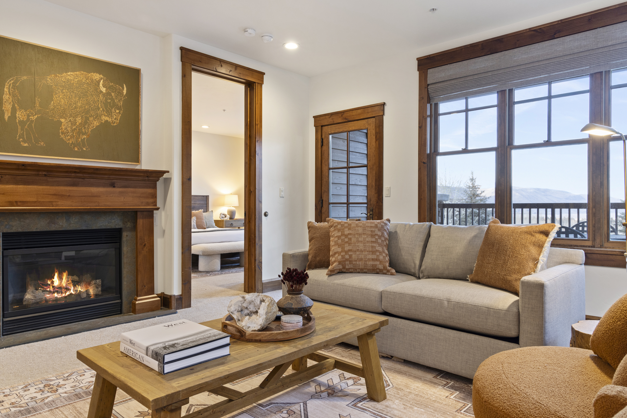 Living Room with Fireplace