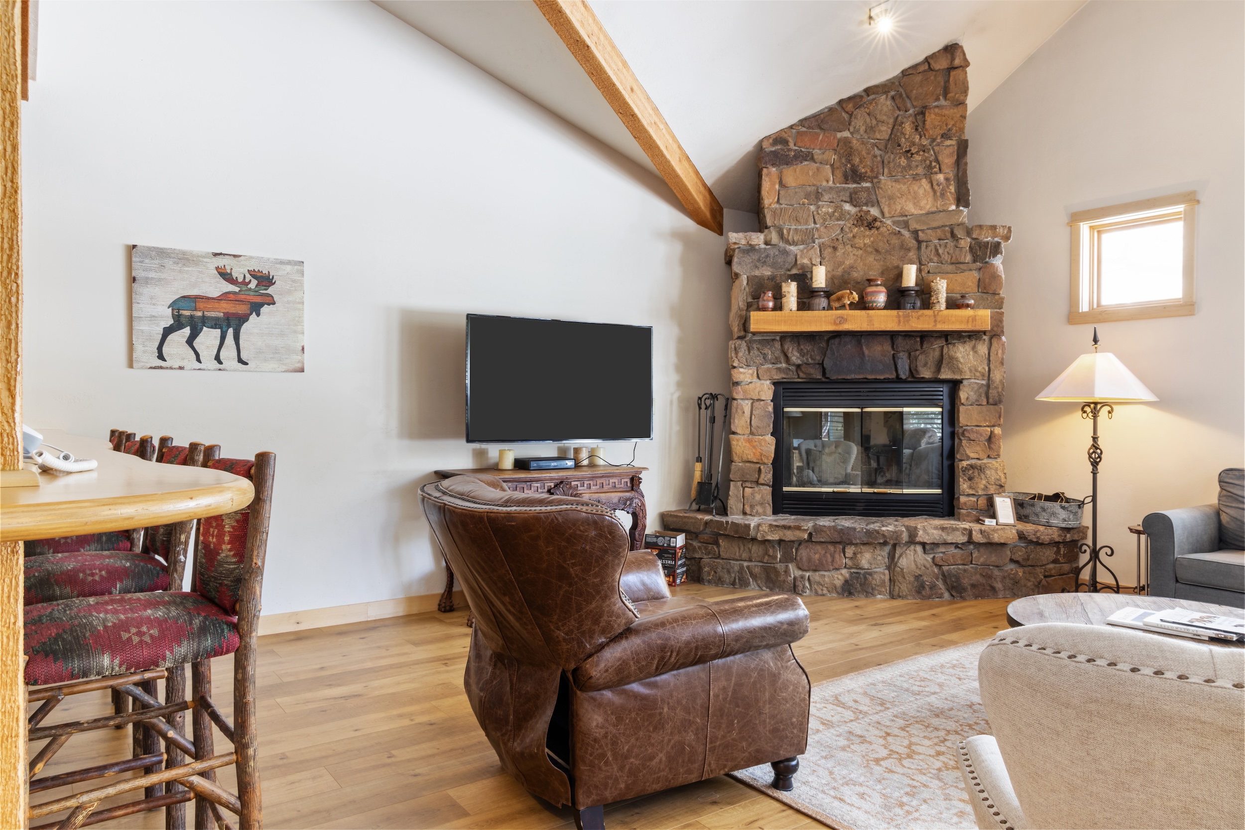 Living Room with Fireplace