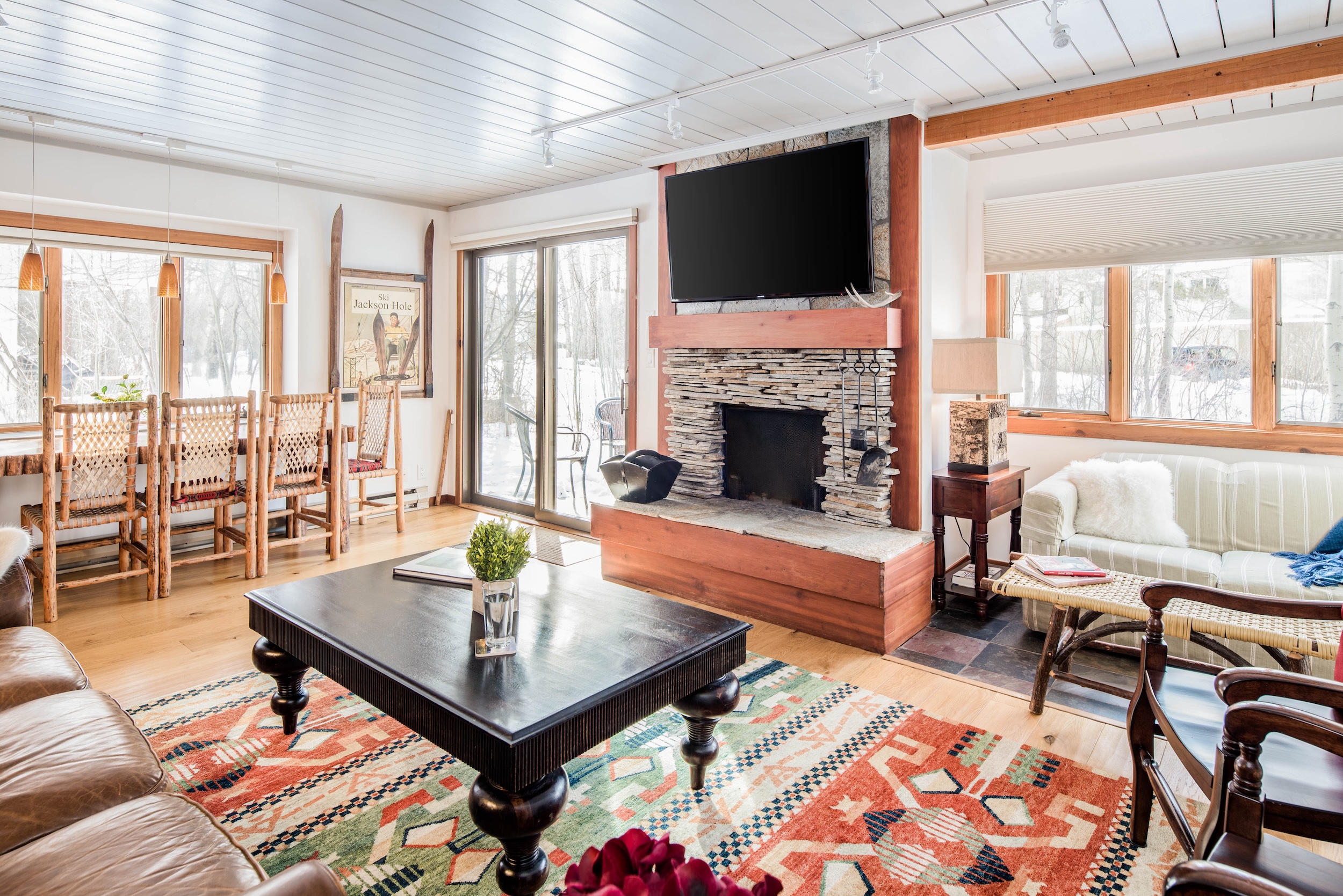 Living room *please note fireplace is not functional