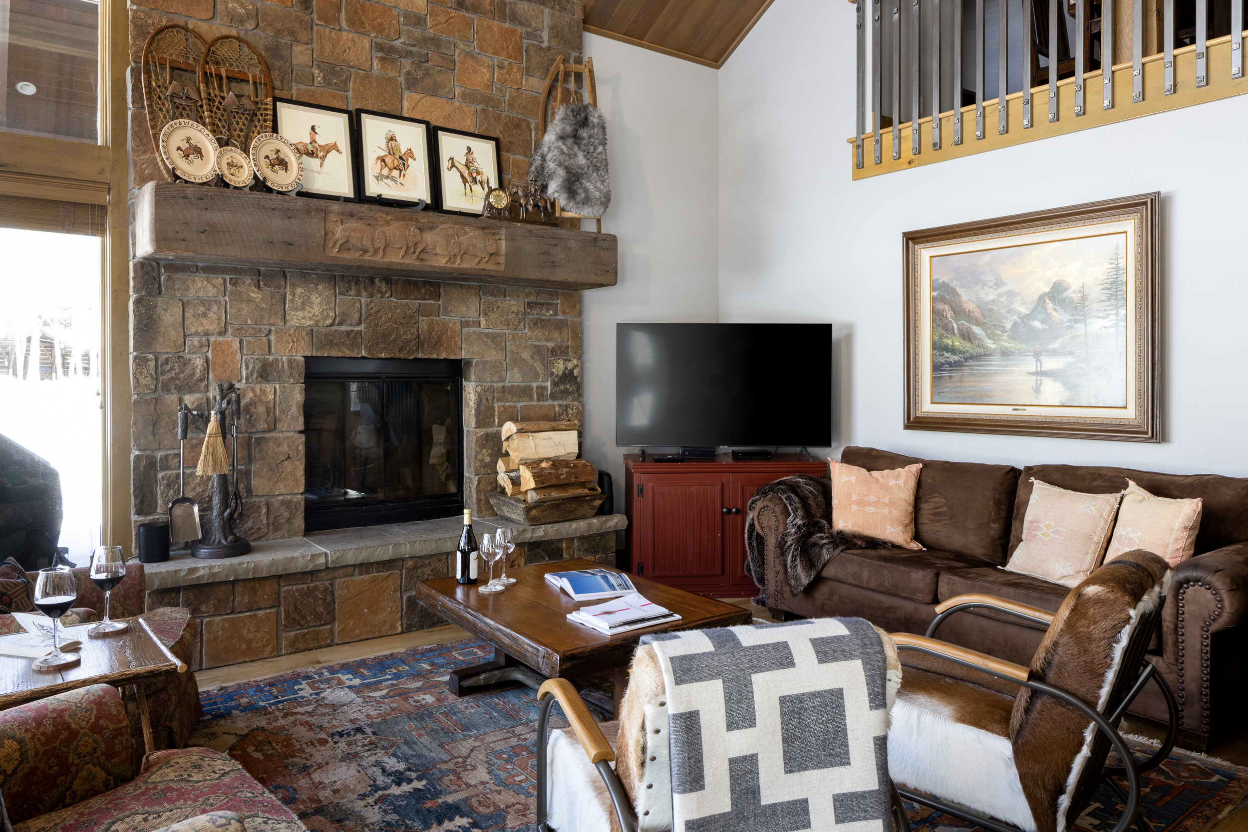 Living Room with Fireplace