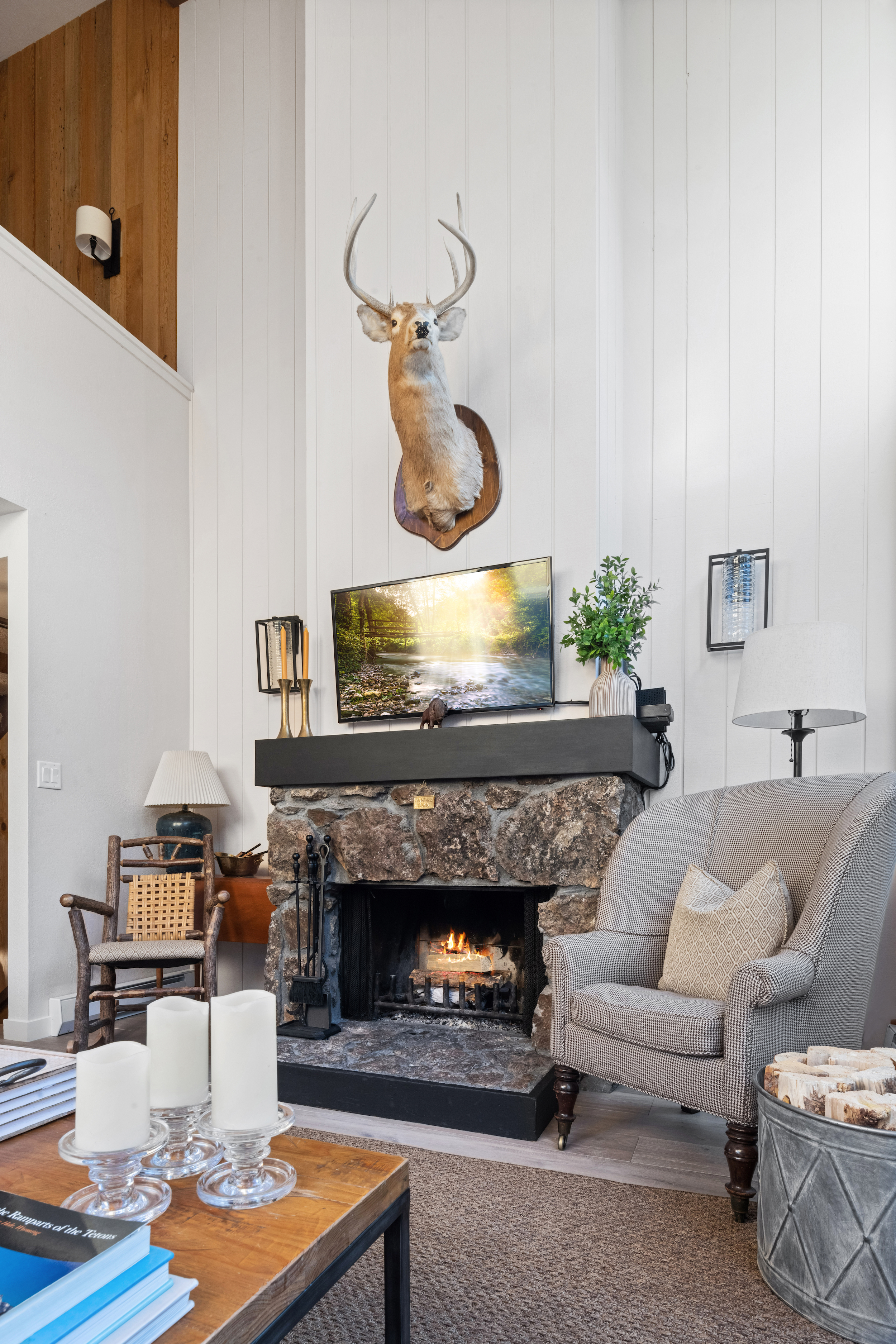 Living Room with Fireplace