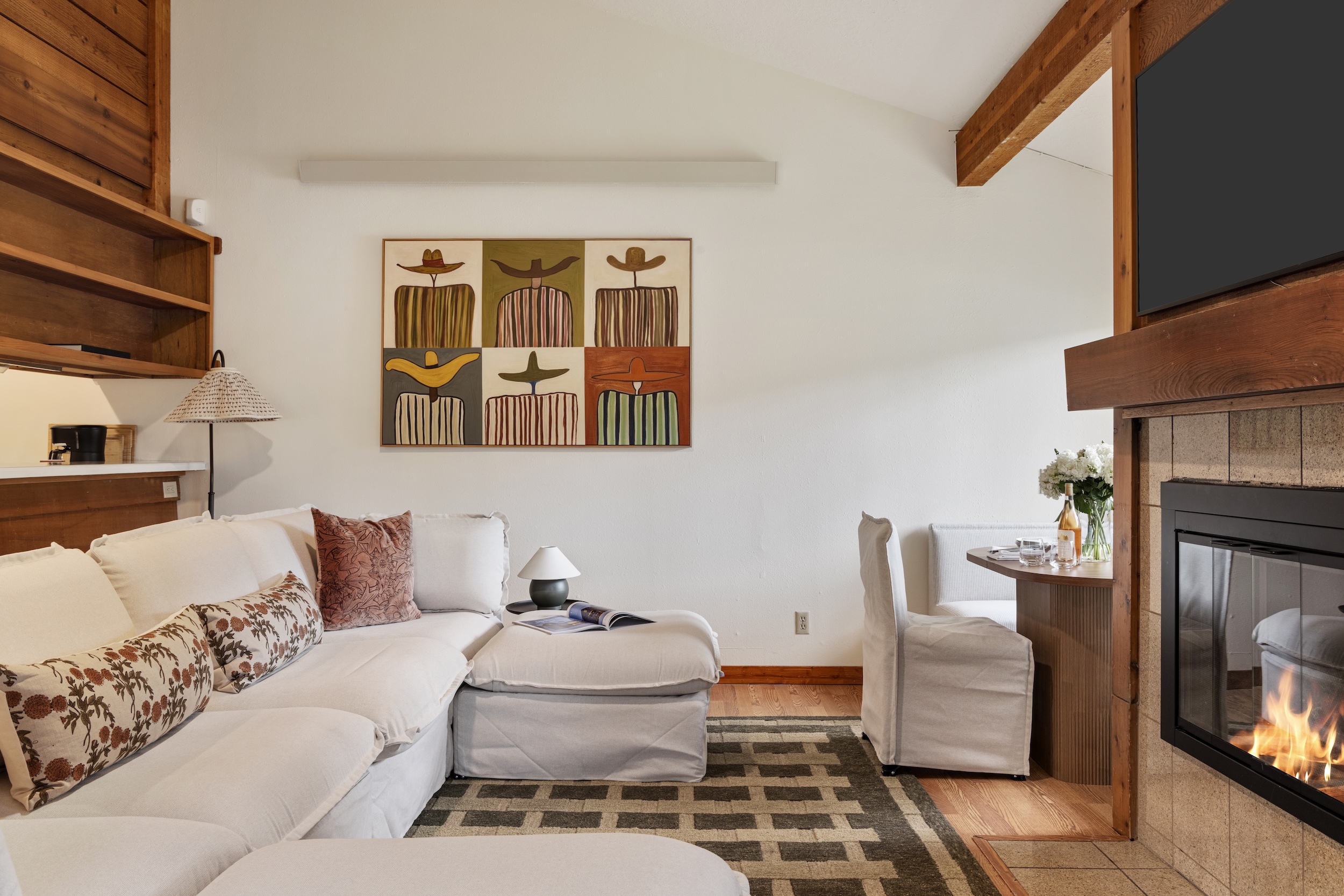 Living Room with Fireplace