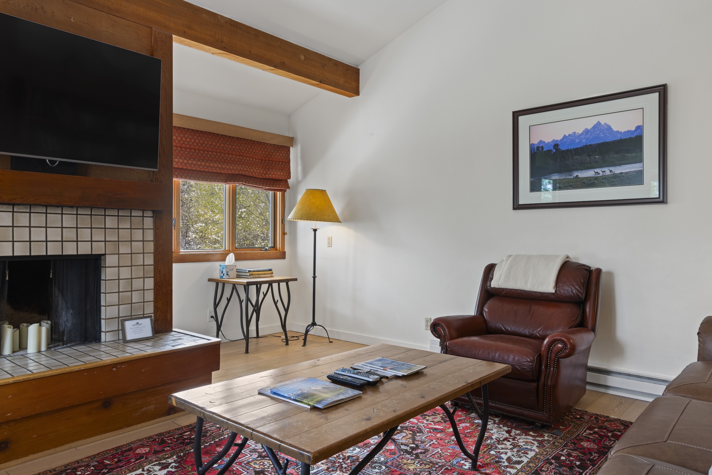Living Room - Please note the fireplace is not functional