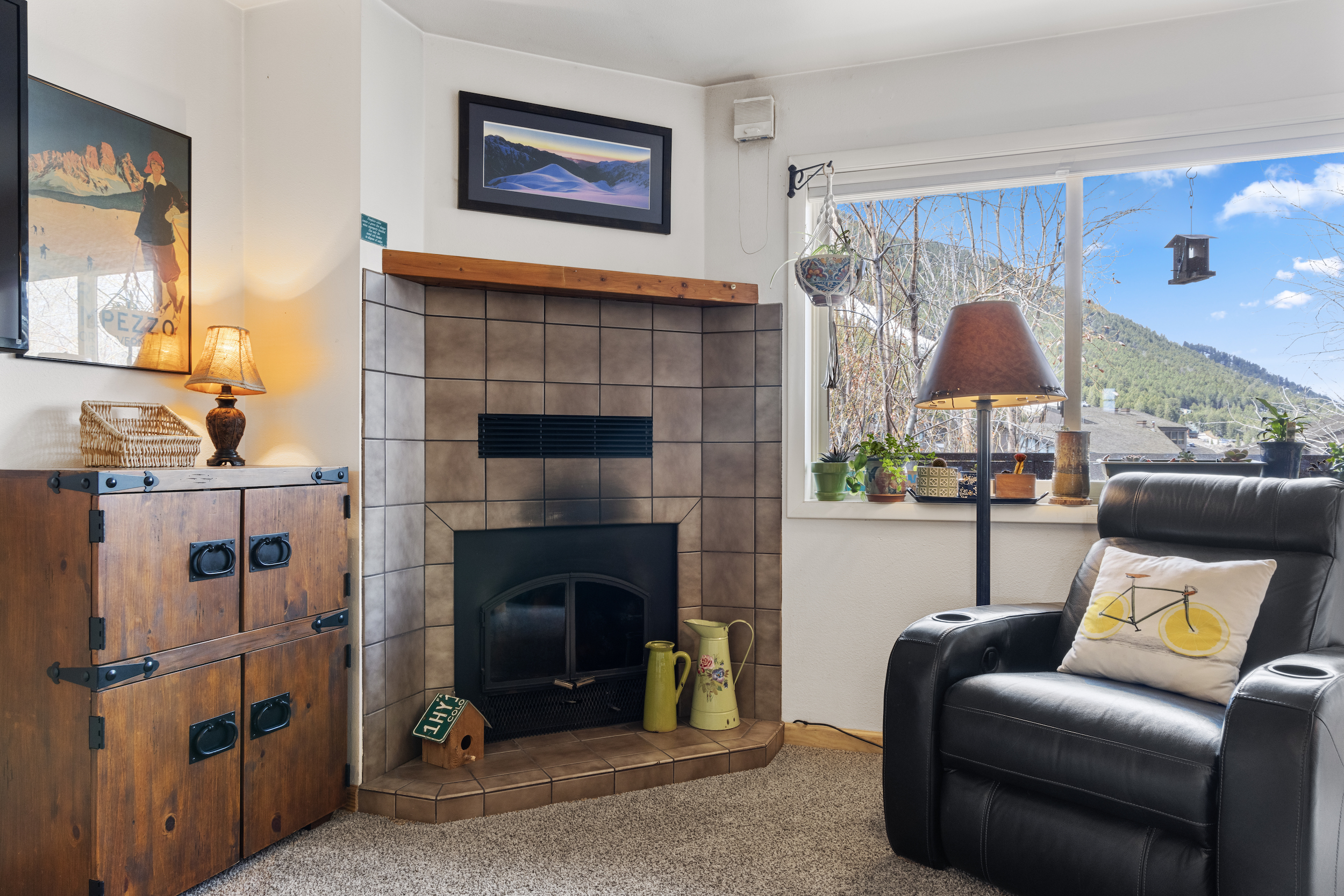Living Room with Fireplace