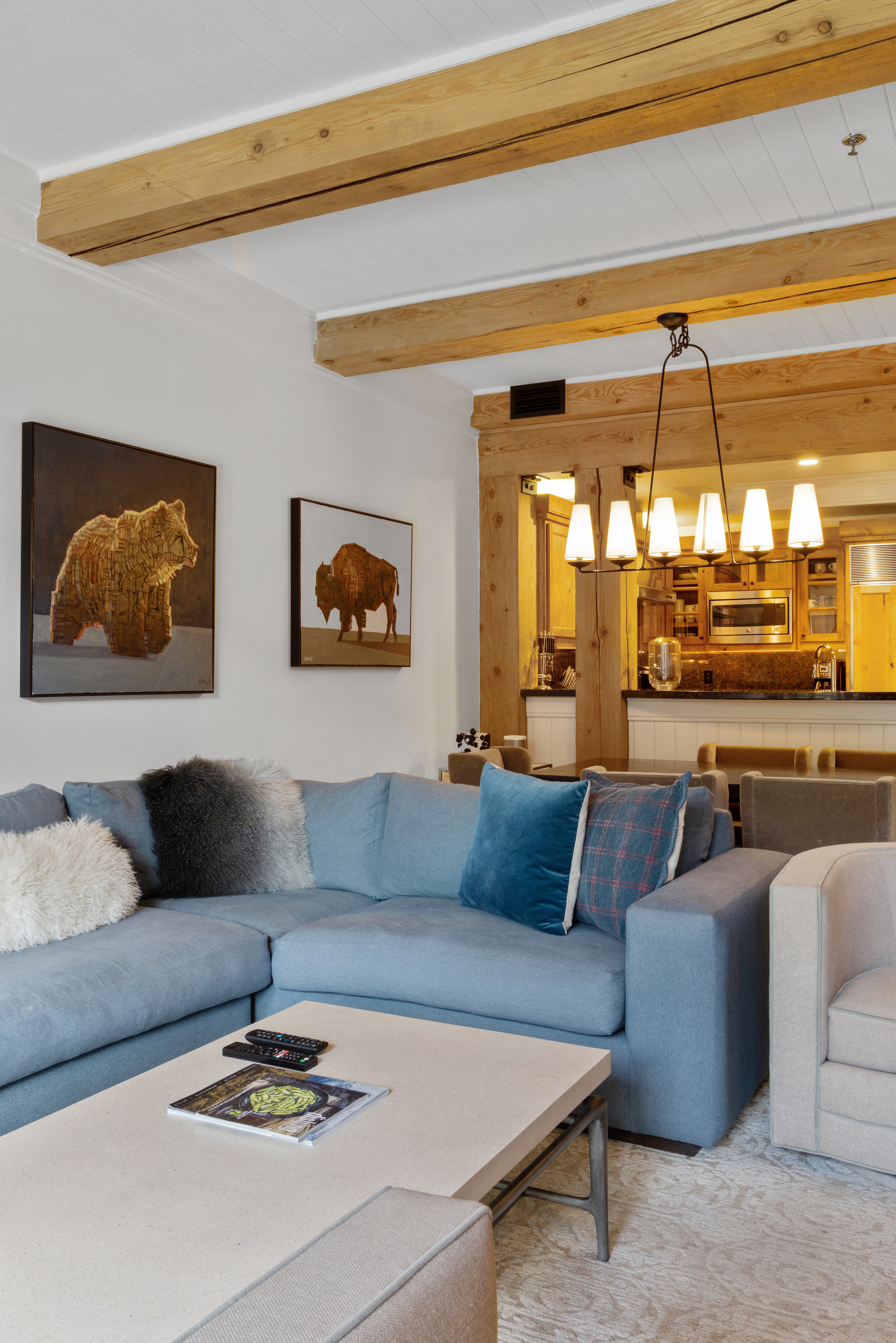 Living Area with Gas Fireplace and Patio