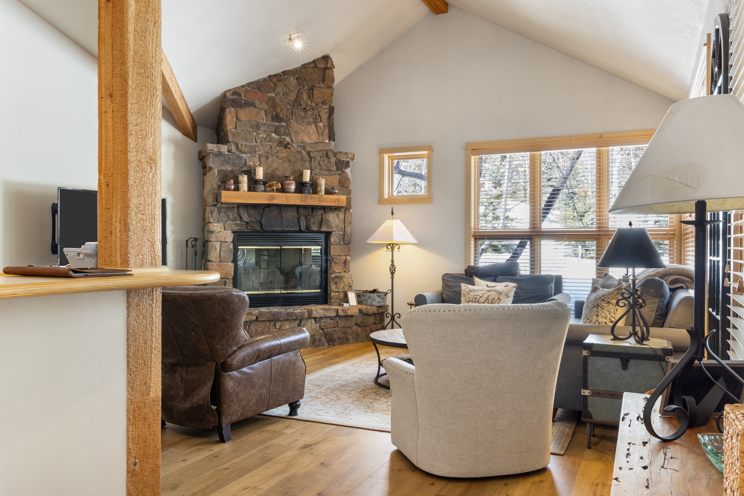 Living Room with Fireplace