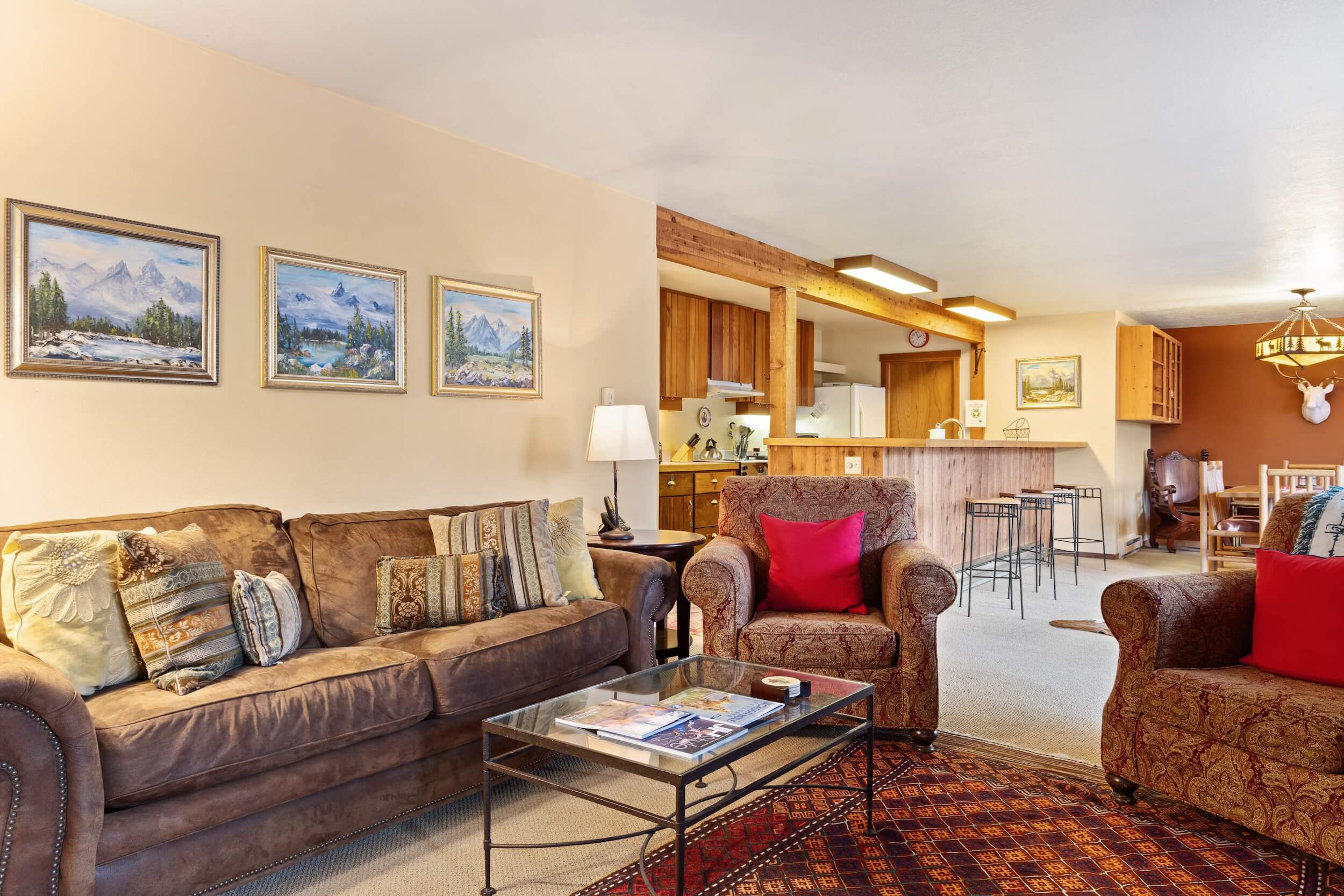 Living Room with Fireplace