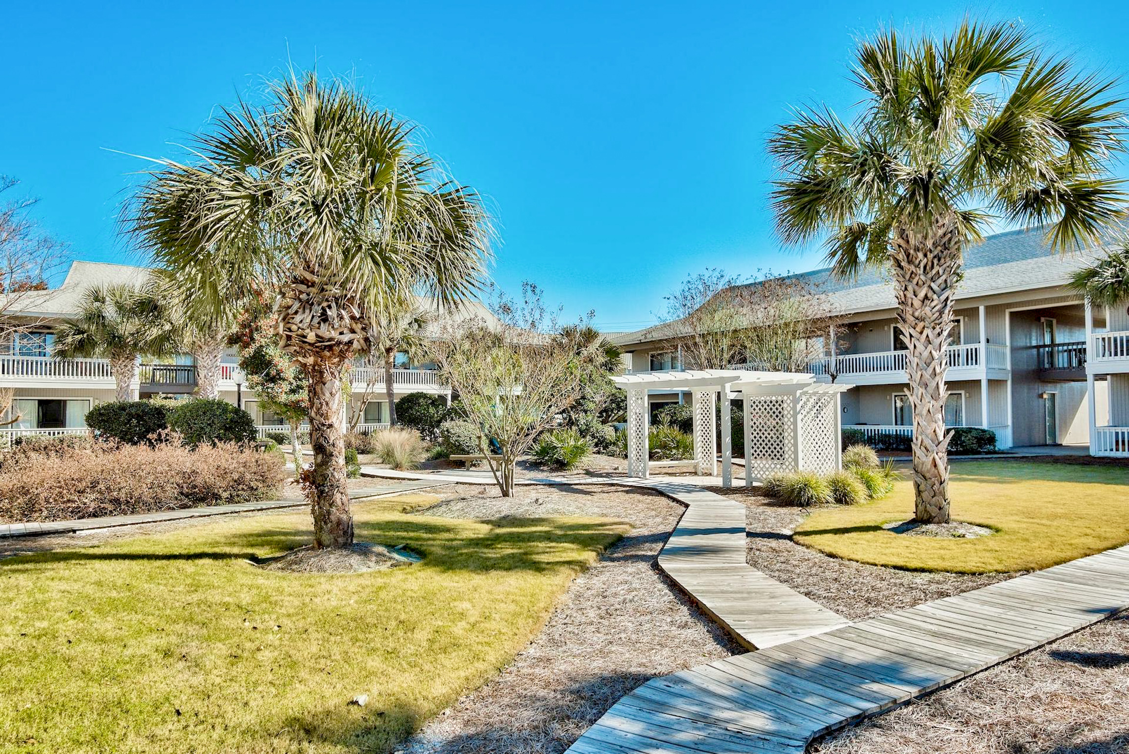 Beautifully landscaped walkways 