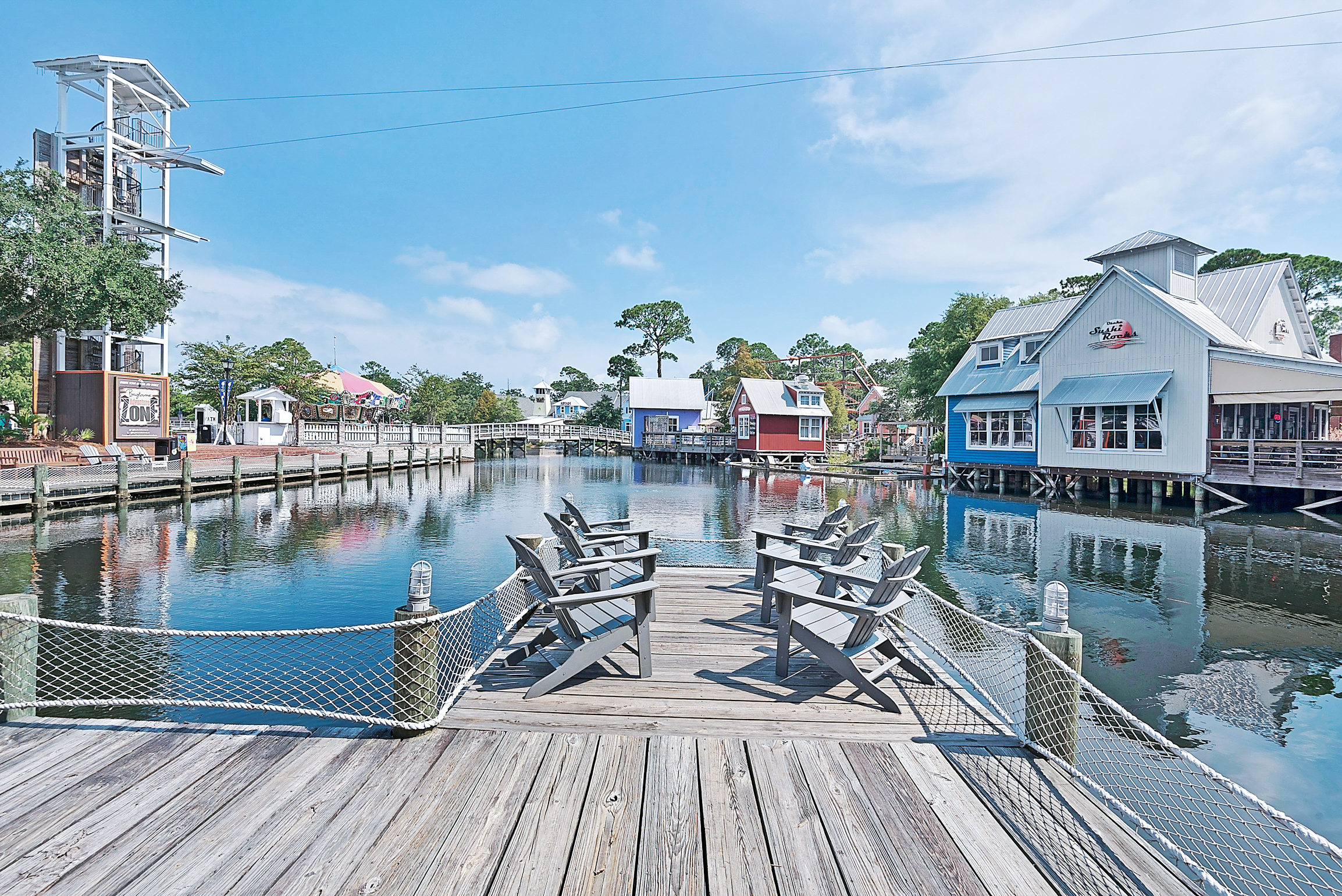 Kids will love the Zipline over the Lake 